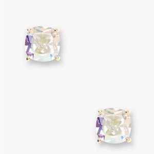 ♠️ Kate Spade Mini Small Square Studs Gold/AB New With Tags